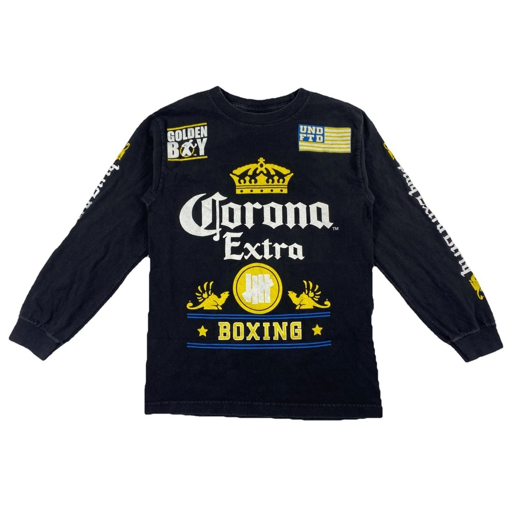 Undefeated Golden Boy Boxing Mens Corona Extra Long Sleeve‎ Shirt Men's Small